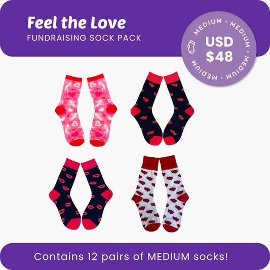 Feel the Love Fundraising Sock Pack