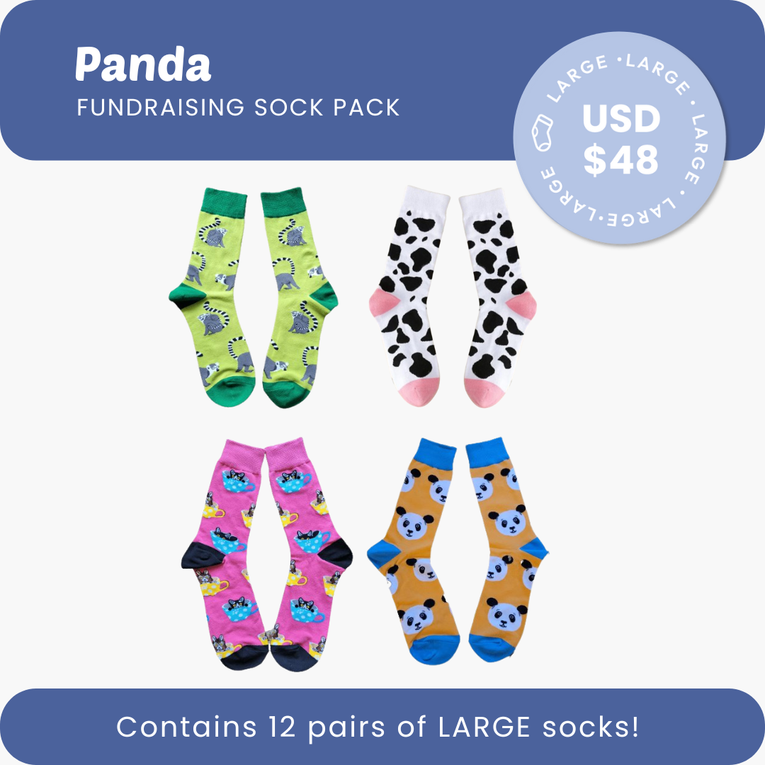 Panda Fundraising Sock Pack