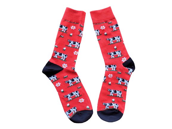 Red-Cow-Socks