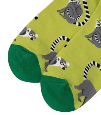 Lime Lemur Socks