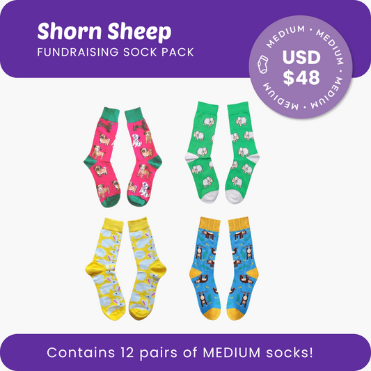 Shorn Sheep Fundraising Sock Pack