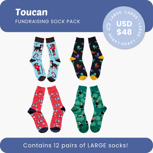 Toucan Fundraising Sock Pack