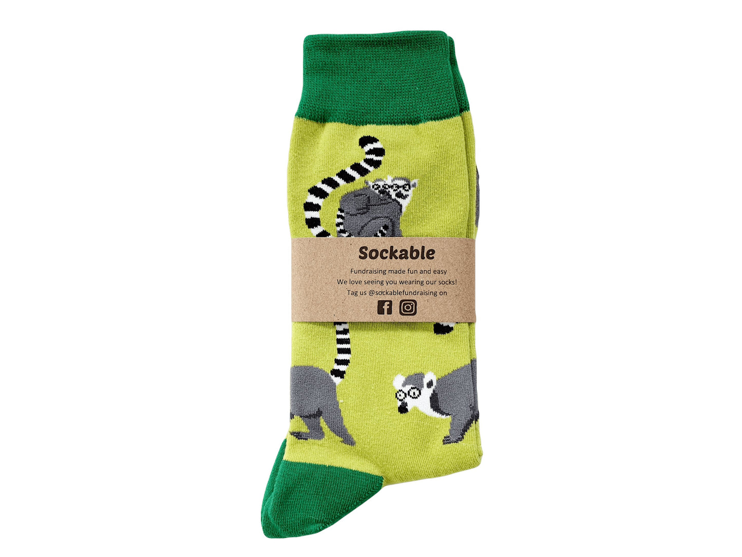 Lime Lemur Socks